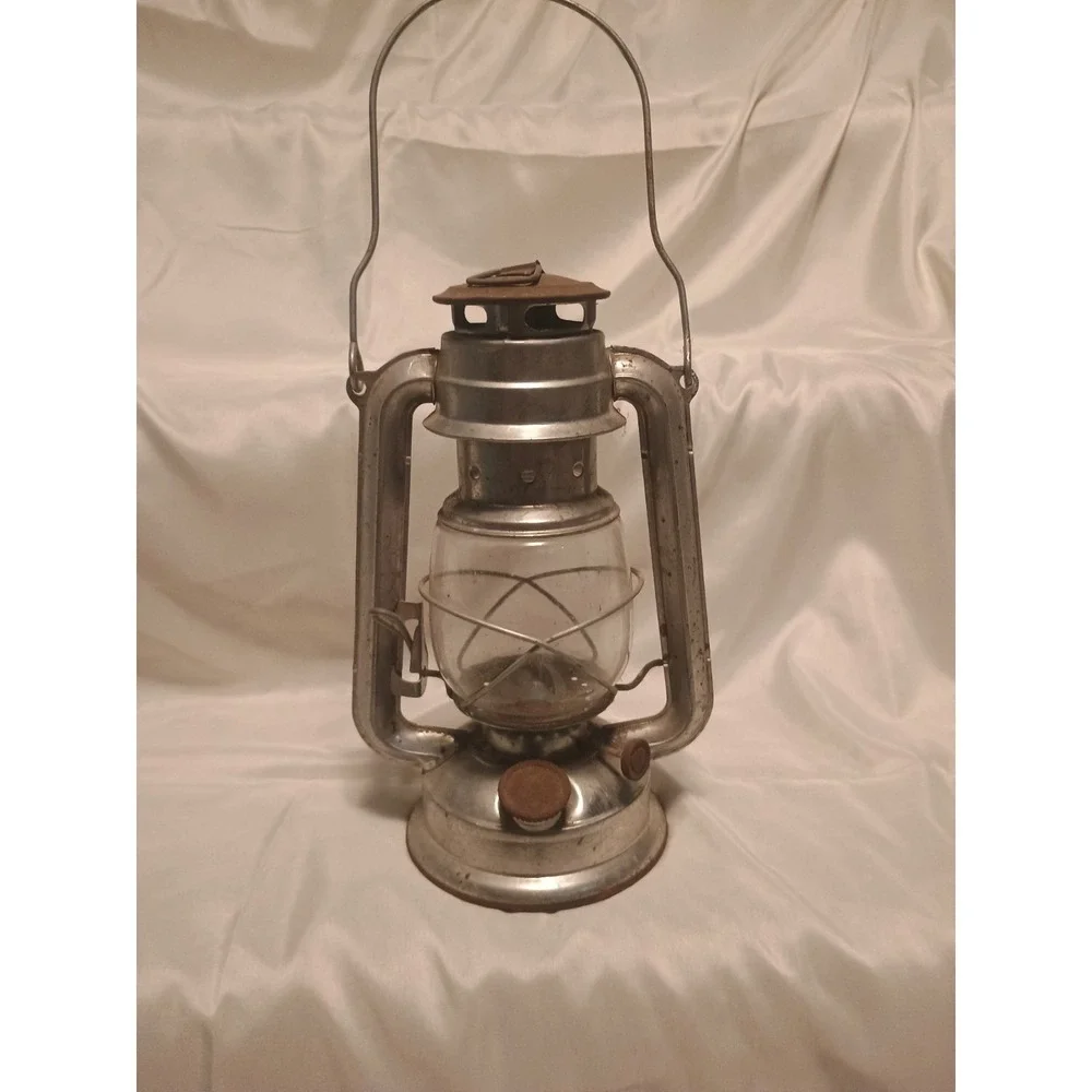 Vtg Nier Feuerhand #275 Baby Oil Lamp Lantern Germany Made NOS Deadstock Silver